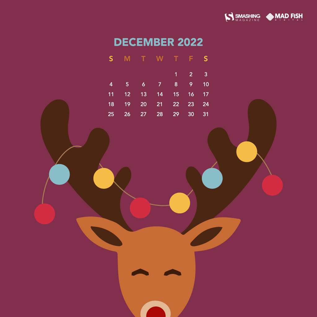 December 2017 calendar wallpaper
