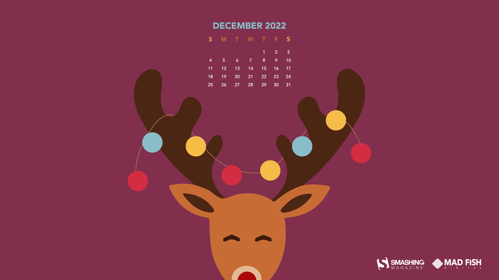 FREE december desktop wallpaper calendars  10 design options