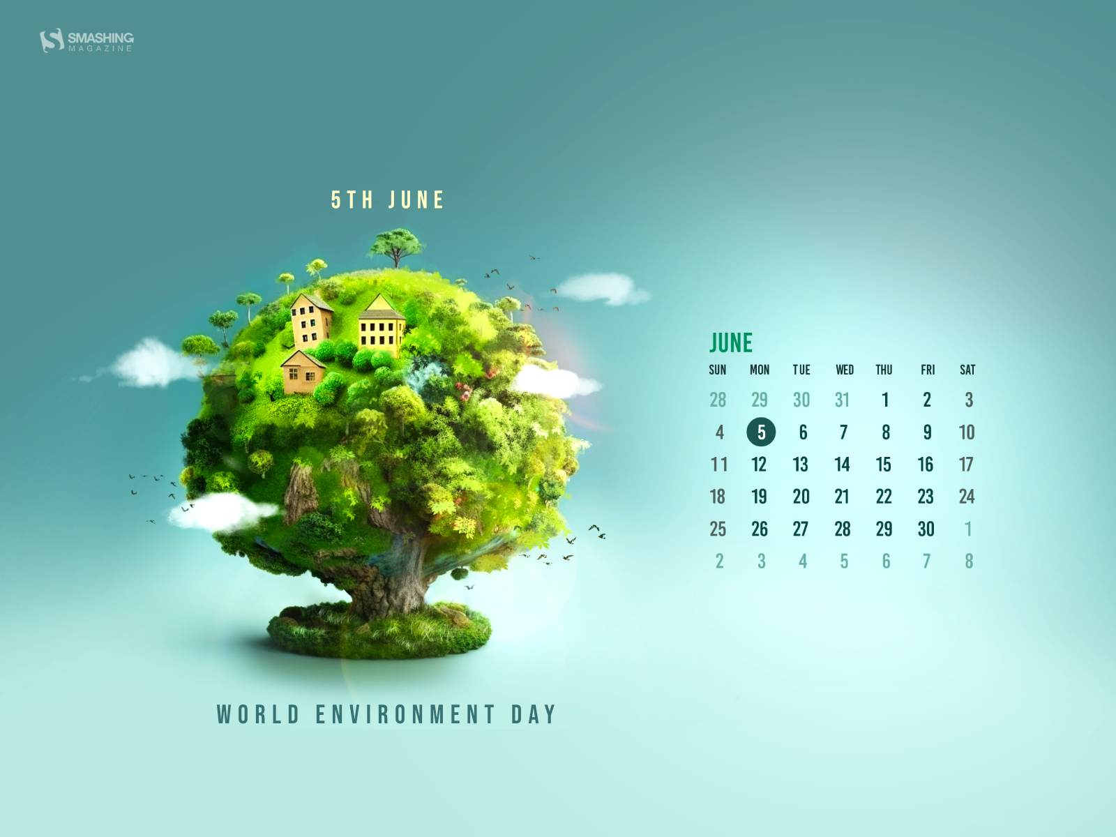 June 2023 Calendar Desktop Wallpaper Background